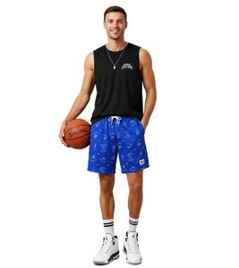 Short de sport confortable SCOTCH & SODA pour homme, bermuda en mesh, short de fitness SSSP25M266619 430 Bleu Royal