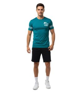 Camiseta deportiva moderna para hombre ON THAT ASS Wess - Camiseta de fitness de alto rendimiento con diseño elegante - Verde