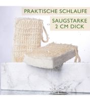 4er Pack Saugstarker Swuper Spülschwamm nachhaltiger Schwamm Putzmittel aus Luffa oder Baumwolle Beige/Weiß
