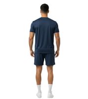 2-piece ON THAT ASS Reno Men's Sport Set Performance Set Gym Outfit with T-Shirt & Shorts Navy