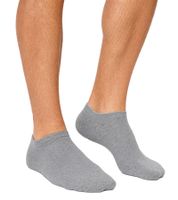 Sustainable 30 Pairs of Unisex Organic Cotton Socks, Simple Sneaker Socks, Short Socks, Stockings, Gray/White/Light Gray/Light Blue/Dark Blue
