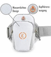 Brassard de sport Echelon Lime pour téléphone avec ouverture pour écouteurs, brassard de jogging, étui pour téléphone, tour de poignet jusqu'à 30 cm, rose, bleu, gris ou noir