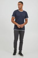 klassisches 11 PROJECT PRVenanzio Herren T-Shirt mit Rundhals Shirt 20714124ME in Blau Dunkelgrau oder Grau