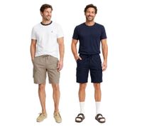Classic FQ1924 FQHenry linen men's linen shorts with zipper, shorts 21900624 in beige or dark blue