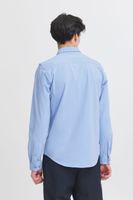 Camisa de vestir clásica de manga larga para hombre CASUAL FRIDAY CFFolke LS con tapeta de botones (20505638) en azul claro, blanco o azul oscuro