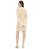 Cozy Women's Knit Dress with Bell Sleeves, Wool Dress, Mini Dress 922959 Sand-Beige