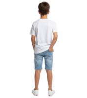 farbenfrohes Formula E Kinder T-Shirt Kurzarm-Shirt nachhaltiges Baumwoll-Shirt mit Formula E Logo 701223593 Weiß/Blau oder Weiß/Pink/Gelb