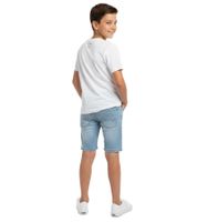 farbenfrohes Formula E Kinder T-Shirt Kurzarm-Shirt nachhaltiges Baumwoll-Shirt mit Formula E Logo 701223593 Weiß/Blau oder Weiß/Pink/Gelb