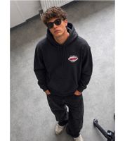 ON THAT ASS Vince Men's Hoodie, Cotton Pullover with Kangaroo Pocket, Black