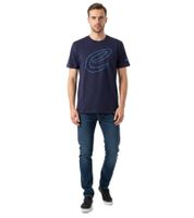 Stylish Formula E Men's T-Shirt, Sustainable Cotton Shirt with Formula E Logo, Summer Shirt, Motorsport 701223608, Blue or Dark Blue