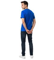 Stylish Formula E Men's T-Shirt, Sustainable Cotton Shirt with Formula E Logo, Summer Shirt, Motorsport 701223608, Blue or Dark Blue