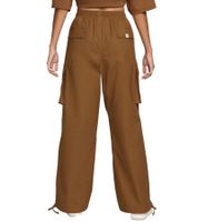 Pantalones cargo de baile cómodos para mujer de NIKE - Pantalones deportivos cómodos con bolsillos cargo - Pantalones de algodón FV7520-281 Marrón o FV7512-133 Lana-Blanco