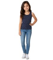 3er Pack Kinder Unterhemd für Mädchen Baumwoll-Shirt Tank-Top 954821 Navy/Hellblau/Weiß