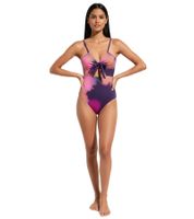 Wendbarer Damen Badeanzug mit tollem Farbverlauf Bademode 907506 Lila/Bunt
