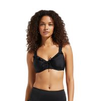 Elegant women's underwired bikini top with minimizer effect, swimwear, C-cup, 976934, black