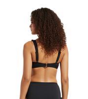 Elegant women's underwired bikini top with minimizer effect, swimwear, C-cup, 976934, black