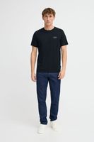 Classic BLEND BHJamey Men's Crew Neck T-Shirt 20717774 Black, Beige, or White