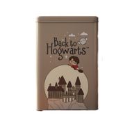 Contenitore per alimenti in metallo a forma di Hogwarts Express di Harry Potter con coperchio, 1500 ml, grigio