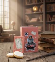 Contenitore in metallo con coperchio "Hogwarts Express" di Harry Potter, 1500 ml, rosa