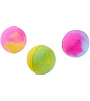 Coffret de brosses de bain GLIBBI, Bombes de bain magiques avec brosses à paillettes, Rechargeable (3 x 30 g), 105953570, Violet/Multicolore