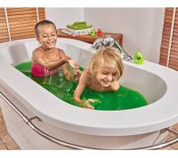 GLIBBI Slime, un aditivo mágico para el baño, ideal para niños de 3 años en adelante. Juguete de baño divertido. 150 g. Verde.
