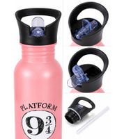 Borraccia Harry Potter Hogwarts Express, 500 ml, in acciaio inox, design rosa magico