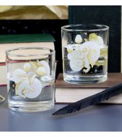 Set di 2 bicchieri di Harry Potter con Creature Mistiche, Bicchieri da bere, Merchandising per fan, 400 ml, Bianco/Oro