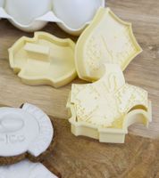 Set di 6 formine per biscotti di Harry Potter con 6 disegni diversi, formine per pasta di zucchero, articolo per fan, beige