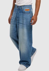 Pantalones vaqueros unisex Casual Homeboy con bolsillos, elásticos y de algodón, color azul.