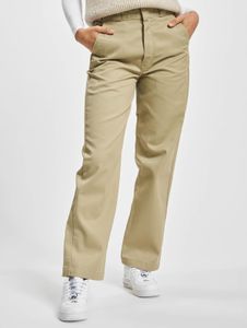bequeme Dickies Damen Jeans Reißverschluss Beige