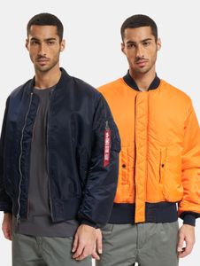 Veste élégante pour homme Alpha Industries, bleu/orange