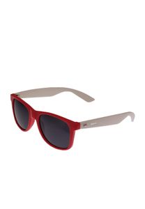 Lunettes de soleil unisexes MSTRDS rouges et blanches au design saisissant