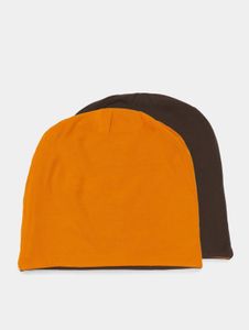 sportliche MSTRDS Unisex Cap Stretch mit Baumwolle Braun/Orange