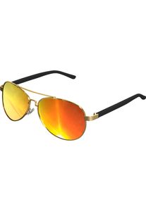 Lunettes de soleil polarisées unisexes MSTRDS au design saisissant, effet miroir, or/orange