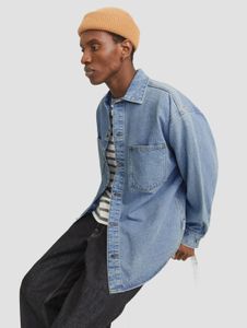 Comfortable Jack & Jones men's polo shirt with cotton, blue
