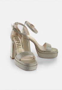 bequeme Buffalo Damen Sandalen Gold