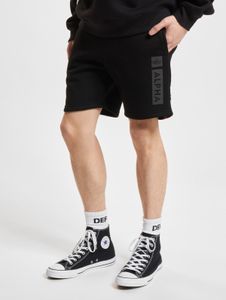Comfortable Alpha Industries men's shorts with cotton, black