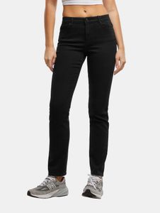 Cómodos pantalones vaqueros ajustados para mujer Only de algodón, color negro.
