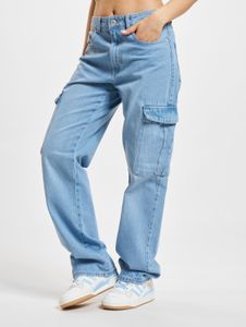 Pantalones vaqueros Casual Only para mujer, corte recto, algodón, azul