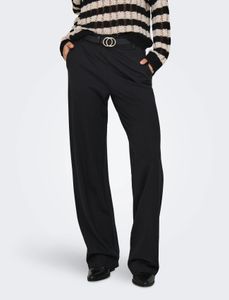 Vaqueros Casual Only para mujer, corte recto, elásticos, negros