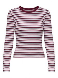 lässiges Only Damen Sweatshirt Stretch mit Baumwolle Rot
