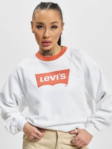 Modern Levi's women's sweatshirt with cotton, white/orange