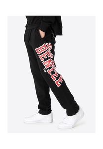 Pantalones casuales de hombre BENLEE Rocky Marciano de algodón, negro/rojo/blanco