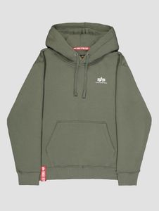 Casual Alpha Industries men's hoodie in military green cotton