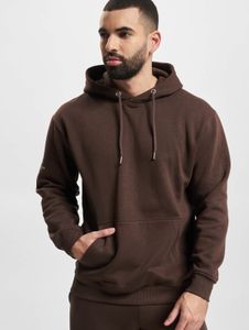 Comfortable Redefined Rebel men's hoodie with drawstring hood, cotton, brown