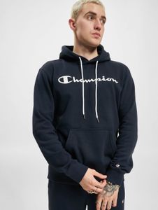Comfortable Champion men's hoodie with cotton, navy
