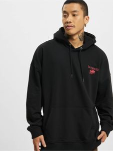 bequemer Only & Sons Herren Hoodie Kordelzug Rippbündchen Schwarz