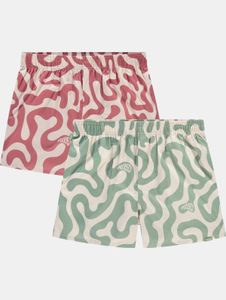 Elastic Pockies Men's Boxer Shorts with Drawstring and Zipper, Cotton, Red/Green