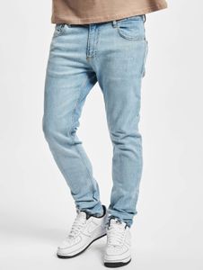 Cómodos pantalones vaqueros ajustados elásticos de algodón de primera calidad para hombre, talla 2Y, color azul.