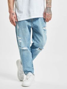 Pantalones vaqueros Casual 2Y Premium para hombre con bolsillos, corte recto, algodón, azul